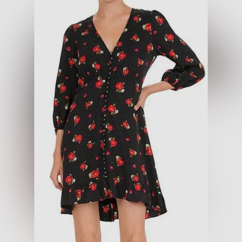 The Kooples poppy print floral dress, size 2/M